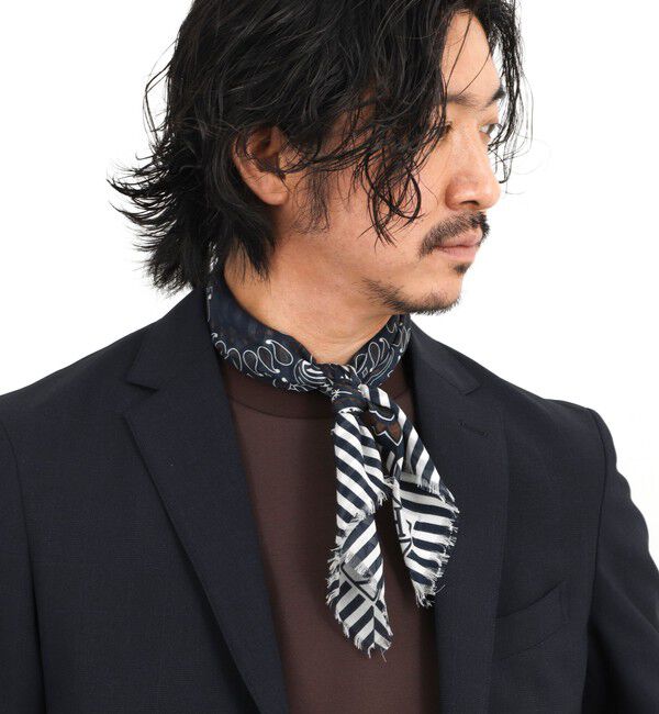 NOLLEY'S goodman「《HERNO》PAISLEY PRINT SCARF ペイズリープリント コットンスカーフ 26SS」|バンダナ・スカーフ|