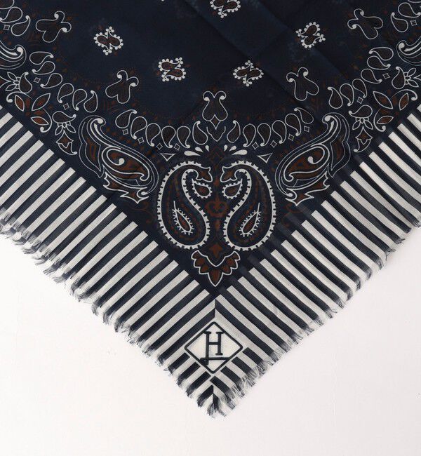 NOLLEY'S goodman「《HERNO》PAISLEY PRINT SCARF ペイズリープリント コットンスカーフ 26SS」|バンダナ・スカーフ|