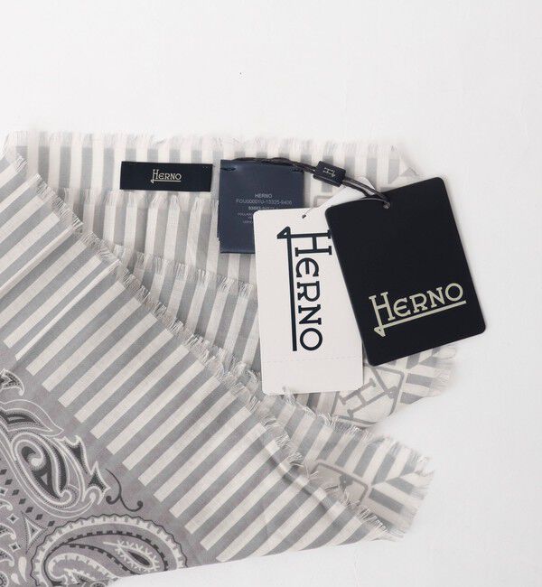 NOLLEY'S goodman「《HERNO》PAISLEY PRINT SCARF ペイズリープリント コットンスカーフ 26SS」|バンダナ・スカーフ|