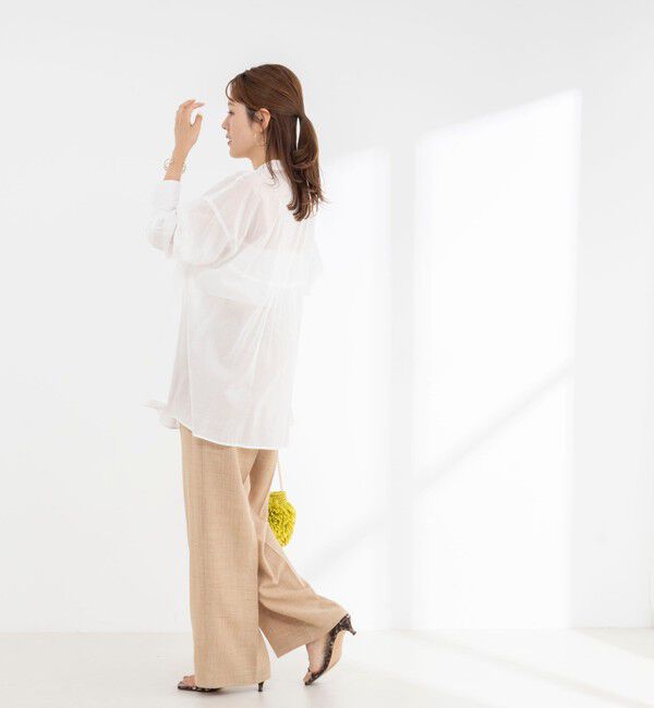 NOLLEY'S「《セットアップ対応》【BECシリーズ】ウォッシャブルリネンライク2タックパンツ」|その他|