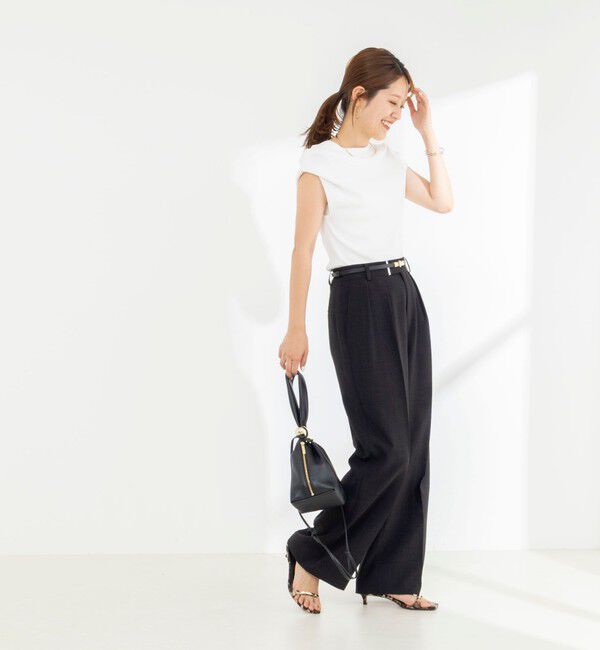NOLLEY'S「《セットアップ対応》【BECシリーズ】ウォッシャブルリネンライク2タックパンツ」|その他|