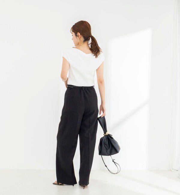 NOLLEY'S「《セットアップ対応》【BECシリーズ】ウォッシャブルリネンライク2タックパンツ」|その他|