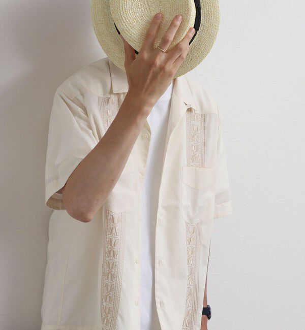 NOLLEY'S goodman「クジラ刺繍 キューバシャツ 26SS」|シャツ・ブラウス|