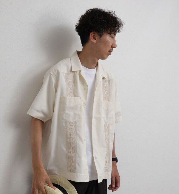 NOLLEY'S goodman「クジラ刺繍 キューバシャツ 26SS」|シャツ・ブラウス|