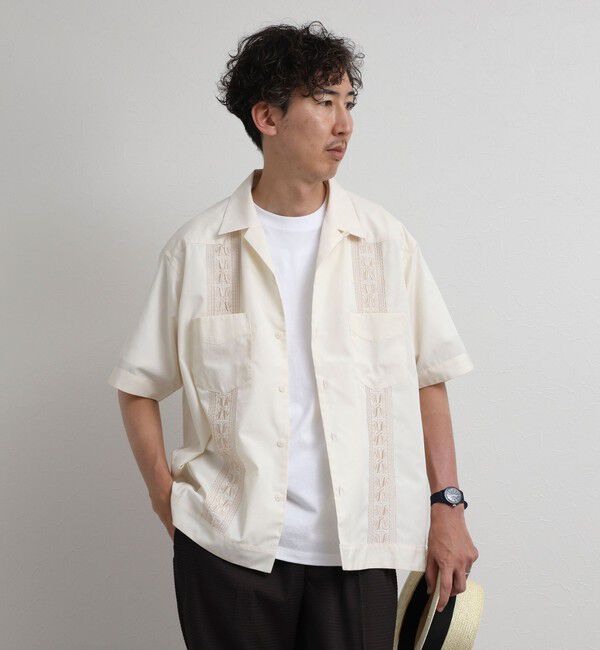 NOLLEY'S goodman「クジラ刺繍 キューバシャツ 26SS」|シャツ・ブラウス|