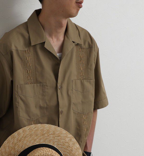 NOLLEY'S goodman「クジラ刺繍 キューバシャツ 26SS」|シャツ・ブラウス|