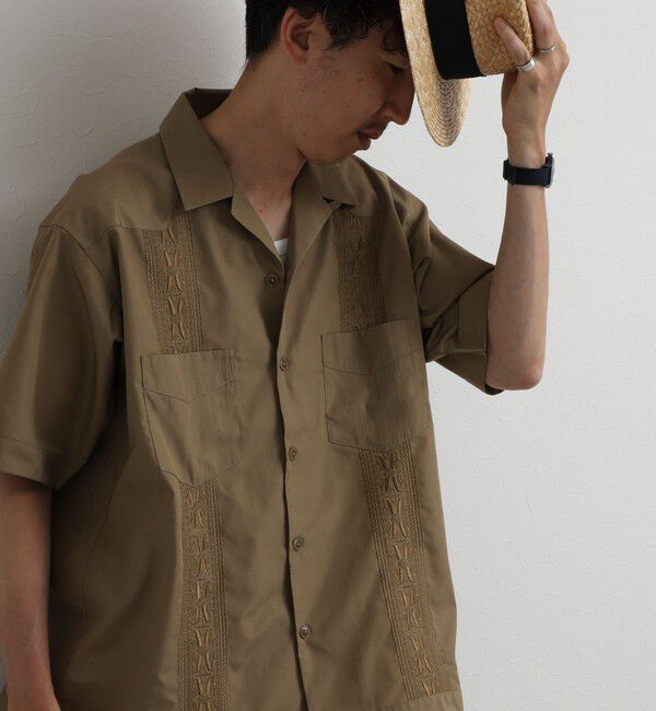 NOLLEY'S goodman「クジラ刺繍 キューバシャツ 26SS」|シャツ・ブラウス|