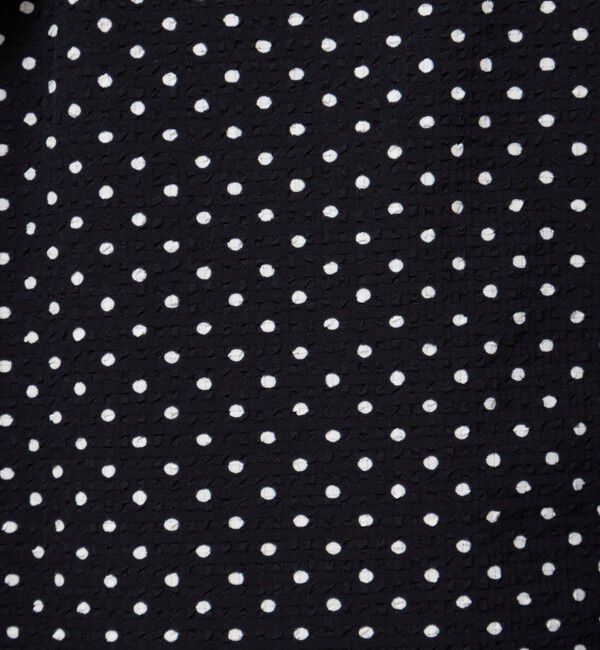 NOLLEY'S「【WEB限定】ウォッシャブルサッカードット袖ギャザーブラウス」|シャツ・ブラウス|
