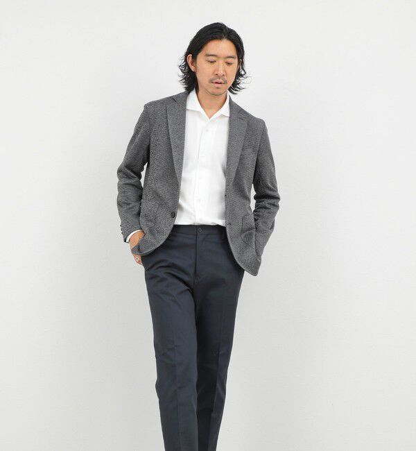 NOLLEY'S goodman「《ビジカジ対応》ケーブルニットシャツ イタリアンカラー 26AW」|シャツ・ブラウス|
