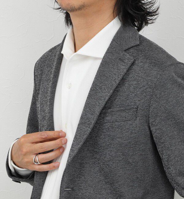 NOLLEY'S goodman「《ビジカジ対応》ケーブルニットシャツ イタリアンカラー 26AW」|シャツ・ブラウス|