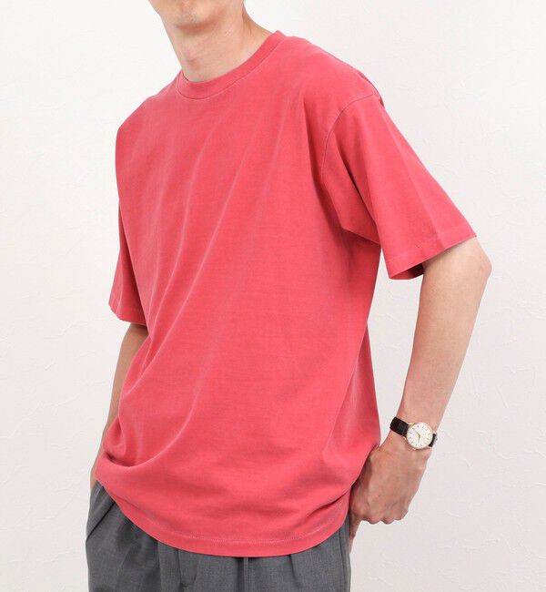 NOLLEY'S goodman「【BECシリーズ】《接触冷感/UVカット》PIGMENT DYE BIO WASH ピグメント染め オーバーサイズTシャツ」|Tシャツ・カットソー|レンガ