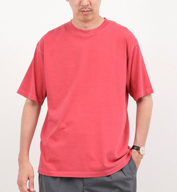 NOLLEY'S goodman「【BECシリーズ】《接触冷感/UVカット》PIGMENT DYE BIO WASH ピグメント染め オーバーサイズTシャツ」|Tシャツ・カットソー|