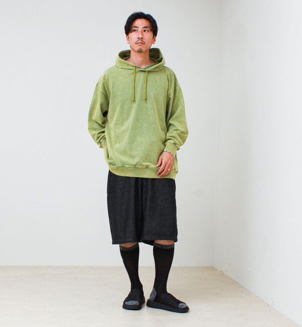 GLOSTER「【ロンT以上、パーカー未満】ケミカル加工 フードロンT」|パーカー|