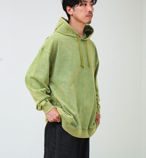GLOSTER「【ロンT以上、パーカー未満】ケミカル加工 フードロンT」|パーカー|