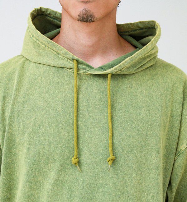 GLOSTER「【ロンT以上、パーカー未満】ケミカル加工 フードロンT」|パーカー|
