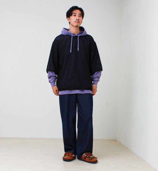 GLOSTER「【ロンT以上、パーカー未満】ケミカル加工 フードロンT」|パーカー|