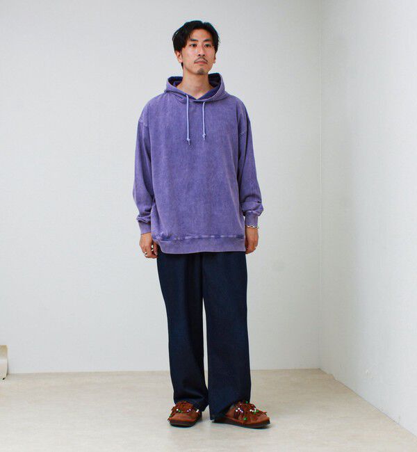 GLOSTER「【ロンT以上、パーカー未満】ケミカル加工 フードロンT」|パーカー|