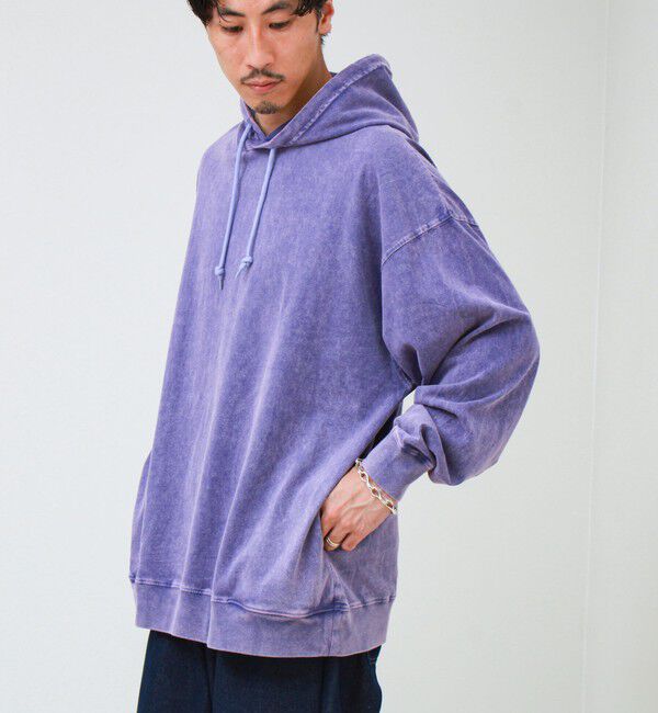 GLOSTER「【ロンT以上、パーカー未満】ケミカル加工 フードロンT」|パーカー|