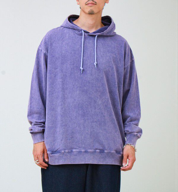 GLOSTER「【ロンT以上、パーカー未満】ケミカル加工 フードロンT」|パーカー|