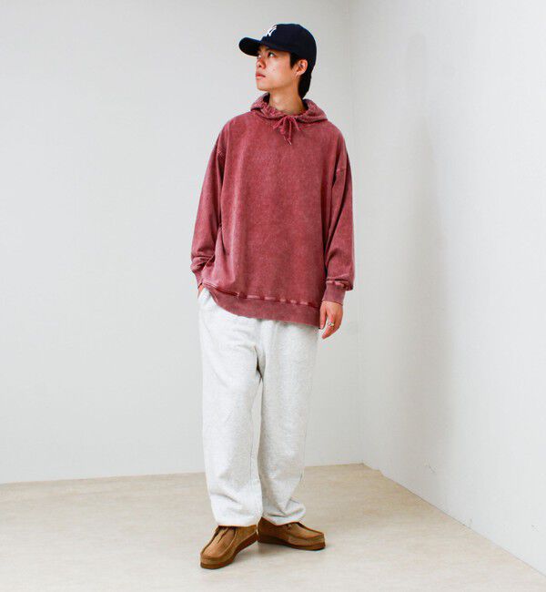 GLOSTER「【ロンT以上、パーカー未満】ケミカル加工 フードロンT」|パーカー|