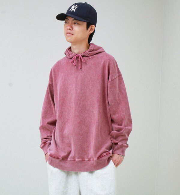 GLOSTER「【ロンT以上、パーカー未満】ケミカル加工 フードロンT」|パーカー|