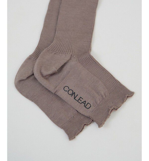 SALON adam et rope'「【CONLEAD（コンリード）】Silk Rib Long Open Toe」|ソックス|