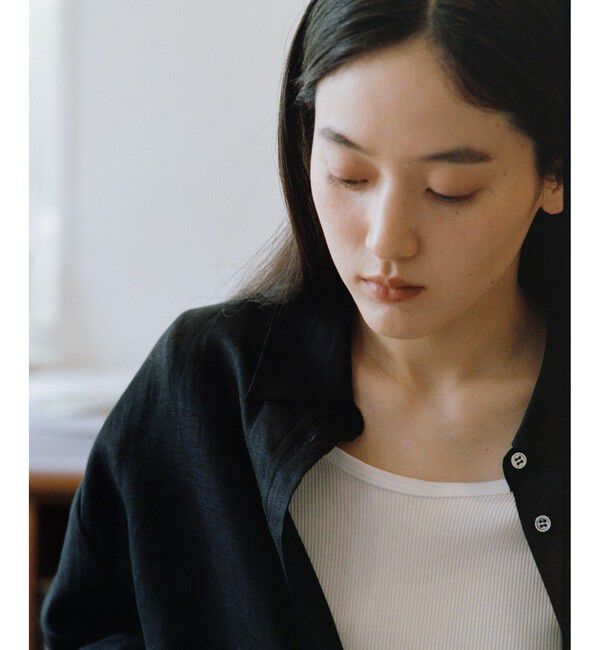SALON adam et rope'「リネンオーバーシャツ / GENTLE LINEN」|シャツ・ブラウス|