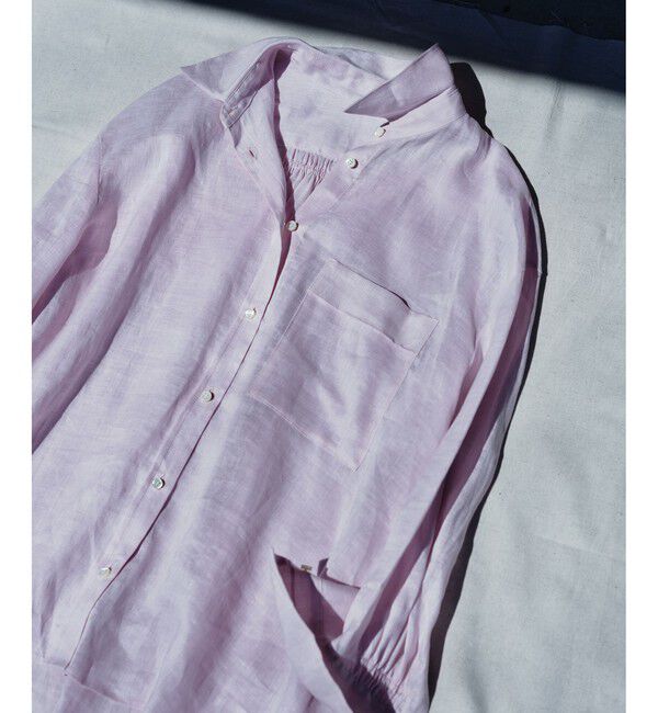 SALON adam et rope'「リネンオーバーシャツ / GENTLE LINEN」|シャツ・ブラウス|