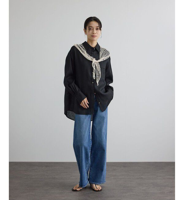 SALON adam et rope'「リネンオーバーシャツ / GENTLE LINEN」|シャツ・ブラウス|
