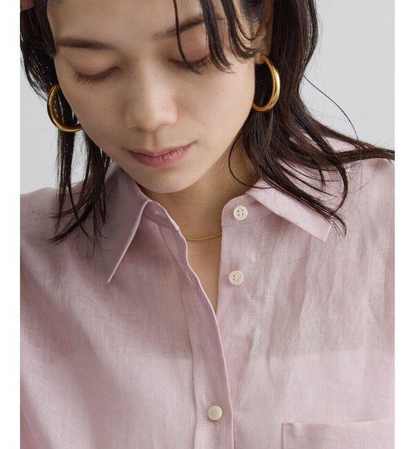 SALON adam et rope'「リネンオーバーシャツ / GENTLE LINEN」|シャツ・ブラウス|