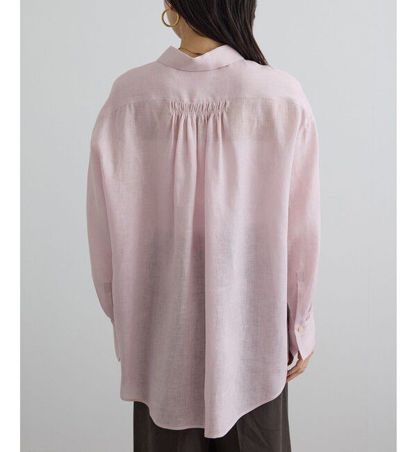 SALON adam et rope'「リネンオーバーシャツ / GENTLE LINEN」|シャツ・ブラウス|