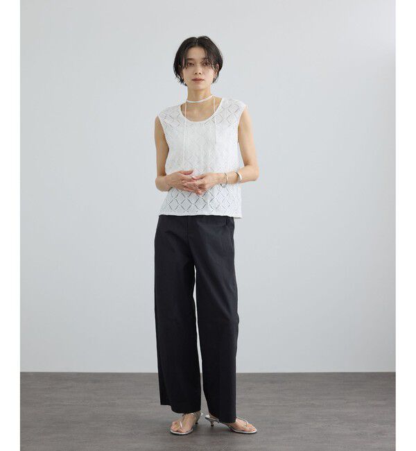 SALON adam et rope'「Cafissiチョーカー付きノースリーブプルオーバー / セットアップ対応」|その他|
