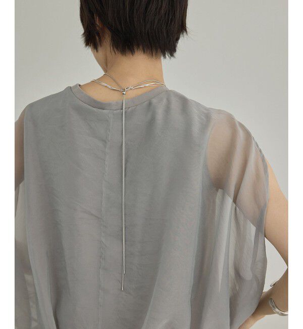 SALON adam et rope'「【WEB限定】シアーオーガンジーバルーンプルオーバー」|その他|