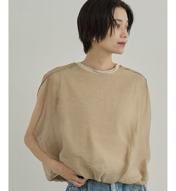 SALON adam et rope'「【WEB限定】シアーオーガンジーバルーンプルオーバー」|その他|