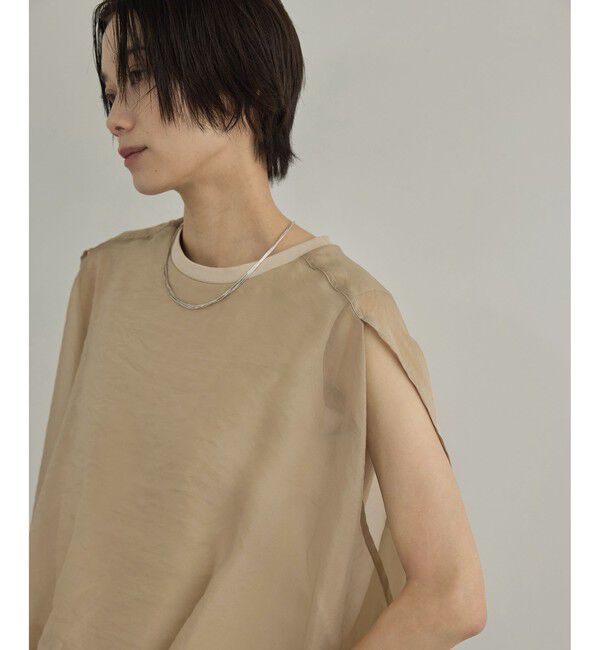 SALON adam et rope'「【WEB限定】シアーオーガンジーバルーンプルオーバー」|その他|