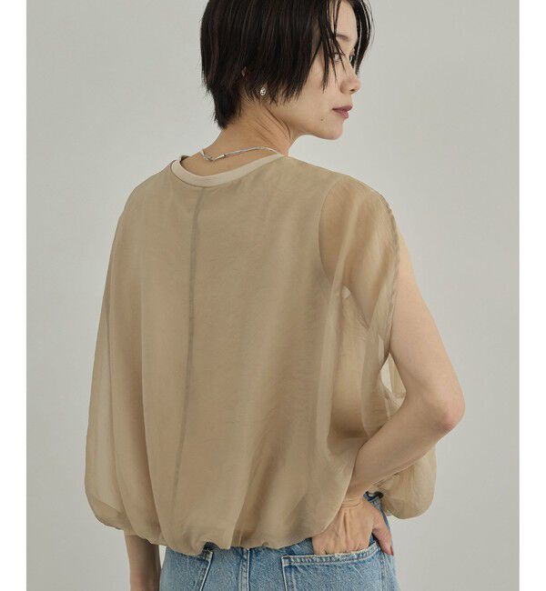 SALON adam et rope'「【WEB限定】シアーオーガンジーバルーンプルオーバー」|その他|
