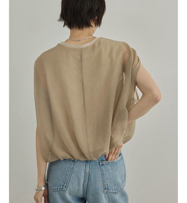 SALON adam et rope'「【WEB限定】シアーオーガンジーバルーンプルオーバー」|その他|