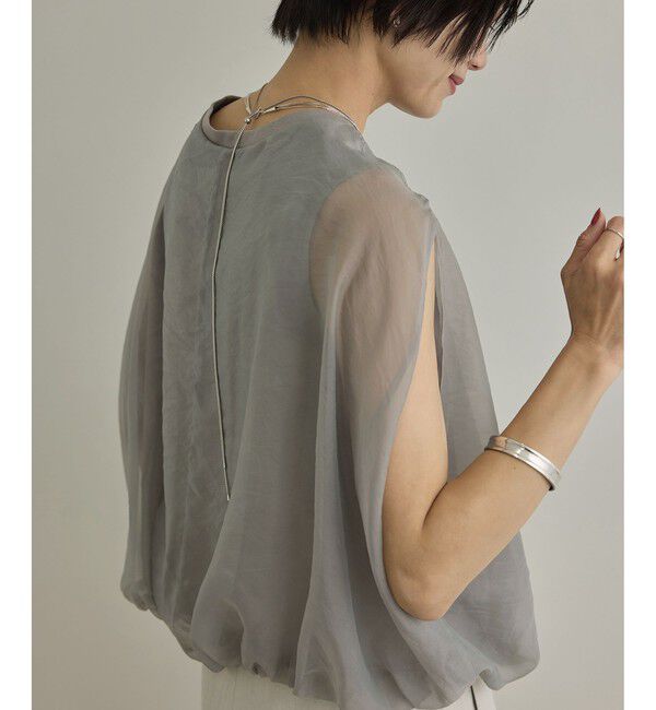 SALON adam et rope'「【WEB限定】シアーオーガンジーバルーンプルオーバー」|その他|