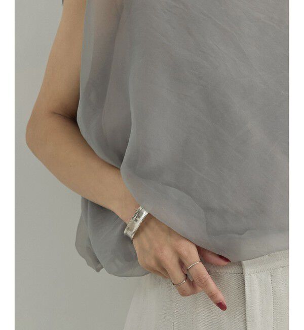 SALON adam et rope'「【WEB限定】シアーオーガンジーバルーンプルオーバー」|その他|