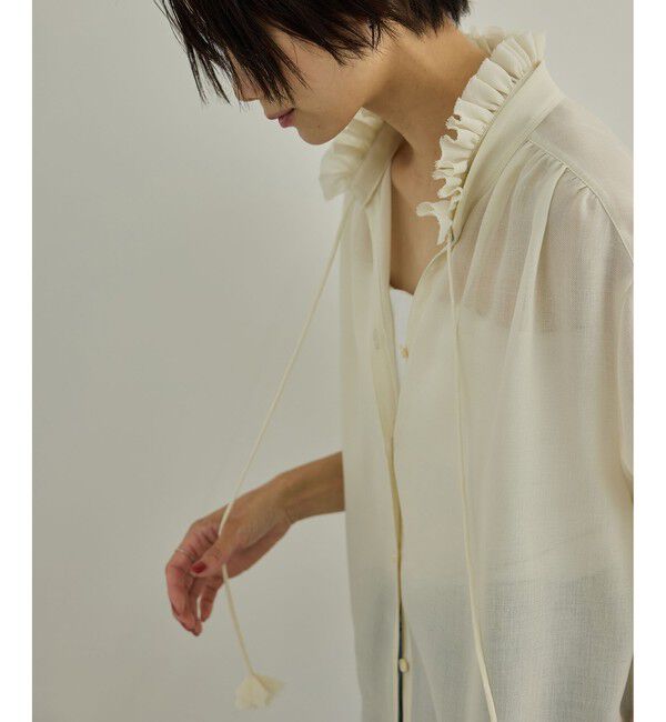 SALON adam et rope'「マルチWAYフリルカラーブラウス」|シャツ・ブラウス|