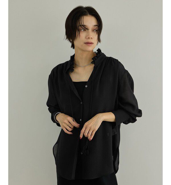 SALON adam et rope'「マルチWAYフリルカラーブラウス」|シャツ・ブラウス|