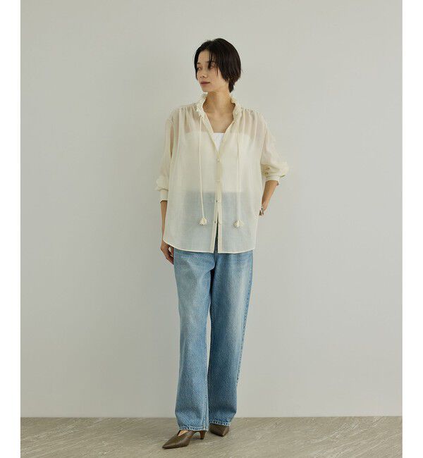 SALON adam et rope'「マルチWAYフリルカラーブラウス」|シャツ・ブラウス|