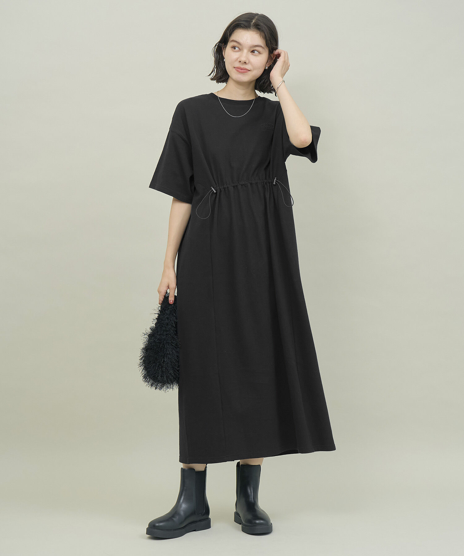 ROPE' PICNIC R「ウエストドロスト付きTワンピース」|ワンピース|