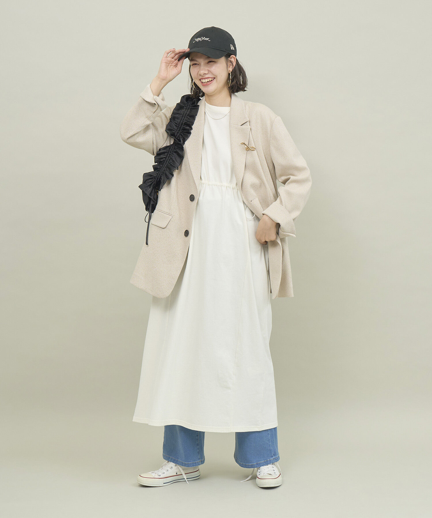 ROPE' PICNIC R「ウエストドロスト付きTワンピース」|ワンピース|
