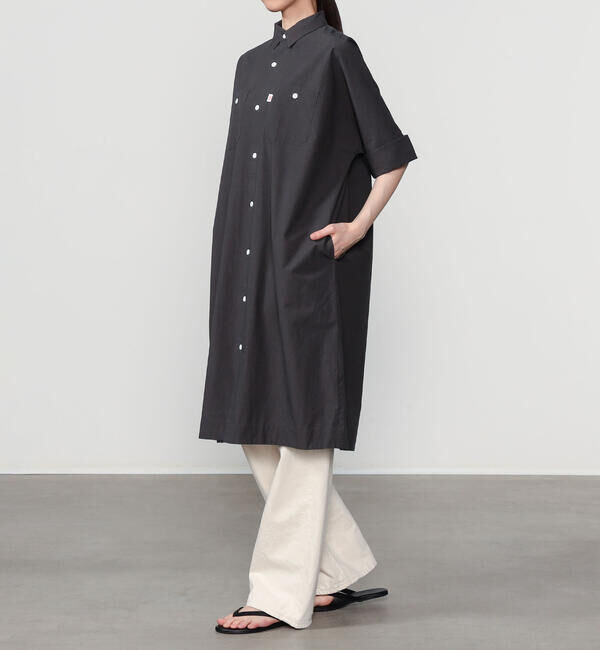 DANTON「DANTON | コットンポプリン ワークシャツワンピース WOMEN」|ワンピース|