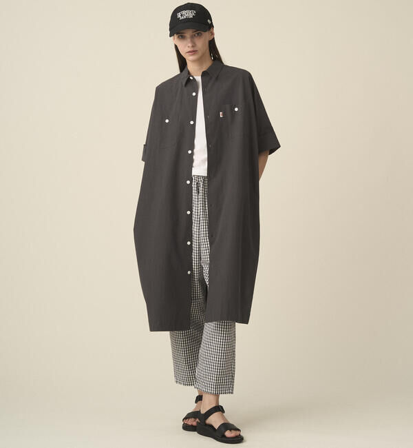 DANTON「DANTON | コットンポプリン ワークシャツワンピース WOMEN」|ワンピース|