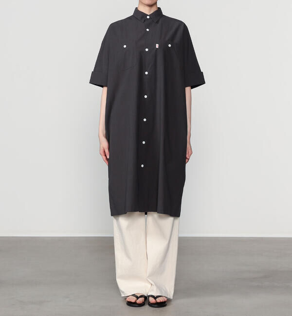 DANTON「DANTON | コットンポプリン ワークシャツワンピース WOMEN」|ワンピース|