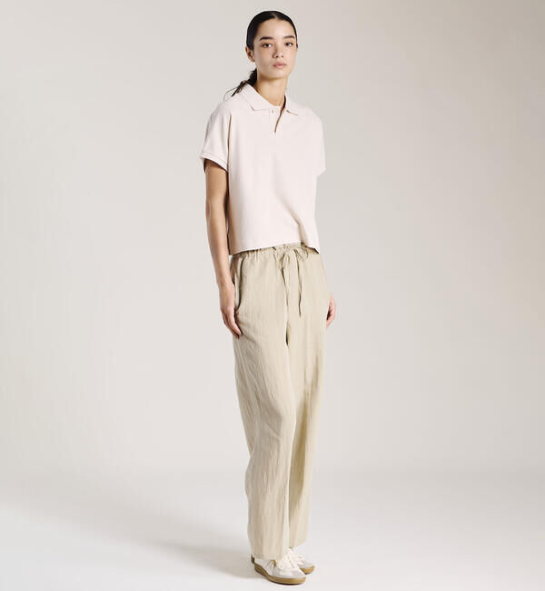 handvaerk「handvaerk | コットンピケ ドルマンスリーブポロシャツ WOMEN」|ポロシャツ|