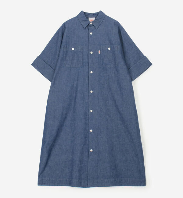 DANTON「DANTON | 6ozコットンシャンブレー ワークシャツワンピース WOMEN」|ワンピース|