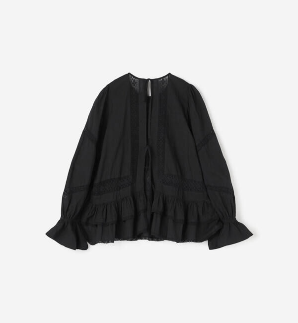  「crinkle crinkle crinkle | フロントタペストリー 2WAYブラウス WOMEN」|シャツ・ブラウス|
